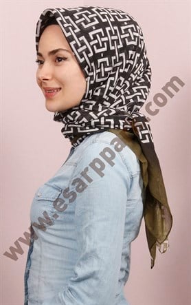 Pamuklu 140x140 Cm Eşarp 1097-181