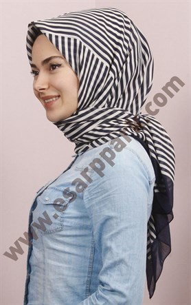 Pamuklu 140x140 Cm Eşarp 1097-2