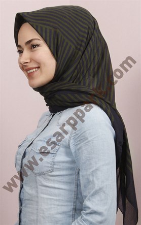 Pamuklu 140x140 Cm Eşarp 1097-3