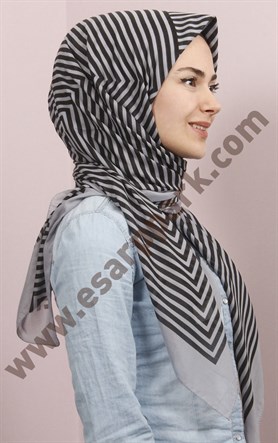 Pamuklu 140x140 Cm Eşarp 1097-4