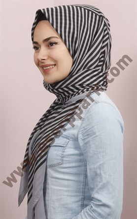 Pamuklu 140x140 Cm Eşarp 1097-4