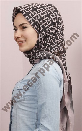 Pamuklu 140x140 Cm Eşarp 1097-5