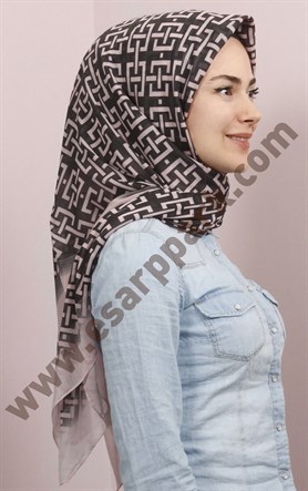 Pamuklu 140x140 Cm Eşarp 1097-5