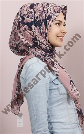 Pamuklu 140x140 Cm Eşarp 1097-8