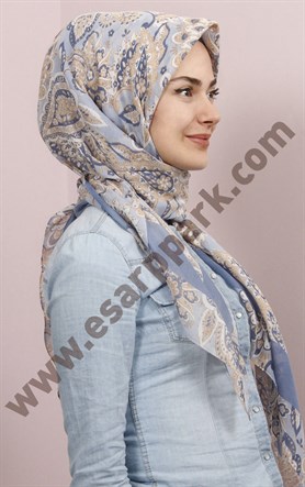 Pamuklu 140x140 Cm Eşarp 1097-9
