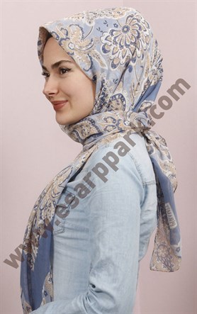 Pamuklu 140x140 Cm Eşarp 1097-9