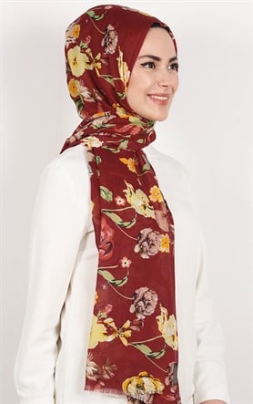 Pamuklu Desenli Şal 5271-09