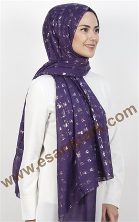 Pamuklu Desenli Şal 5286-2