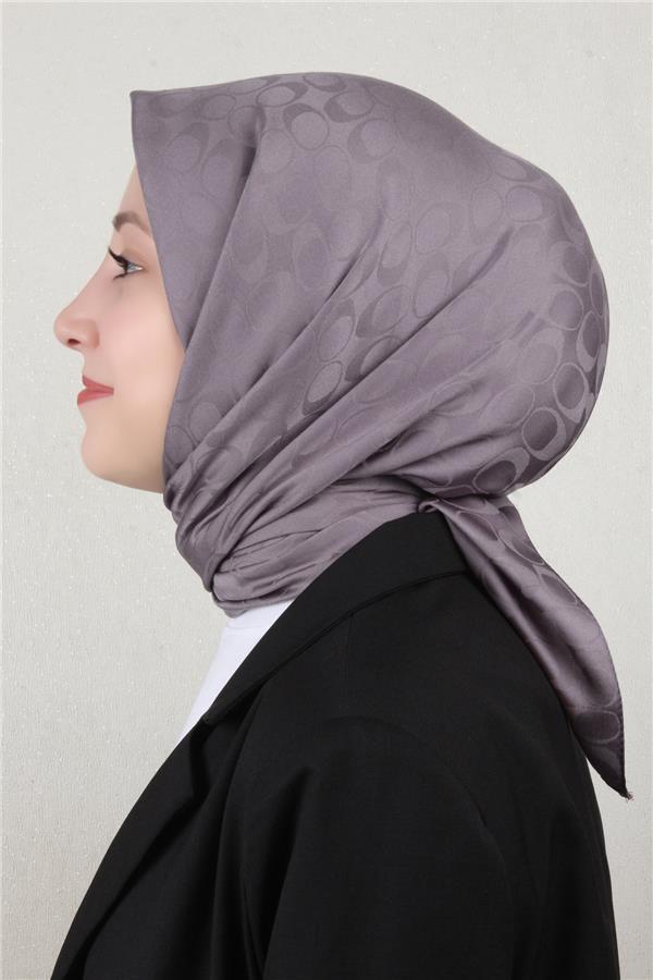 Pamuklu Jakar Eşarp 4114-16 Duman