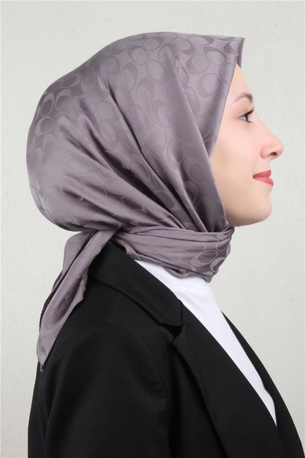 Pamuklu Jakar Eşarp 4114-16 Duman