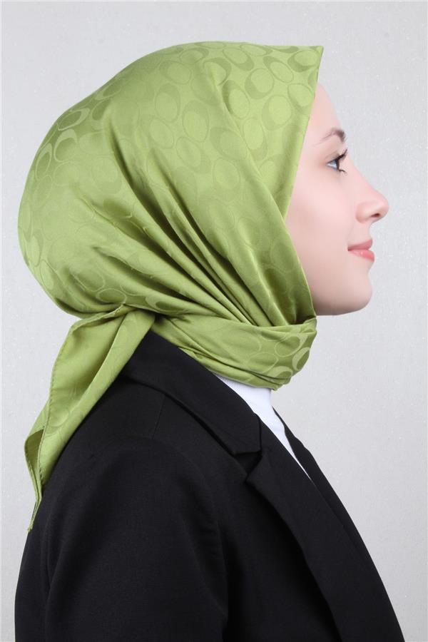 Pamuklu Jakar Eşarp 4114-2 Olive