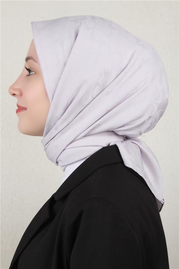 Pamuklu Jakar Eşarp 4114-22 Gri