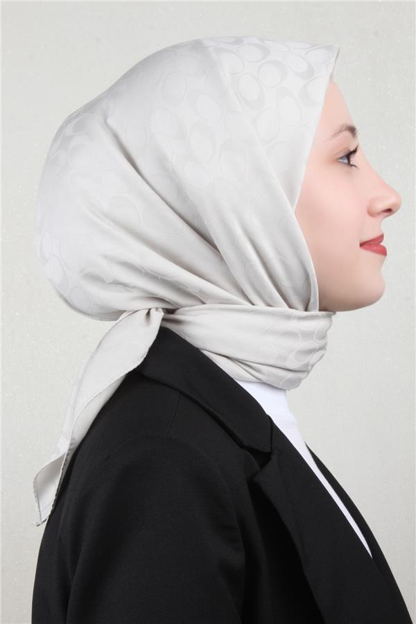 Pamuklu Jakar Eşarp 4114-9 Taş