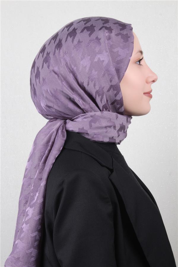 Pamuklu Jakar Şal 4110-1 Lavanta