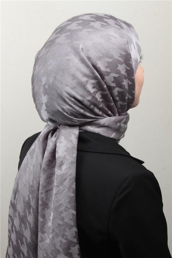 Pamuklu Jakar Şal 4110-10 Gri