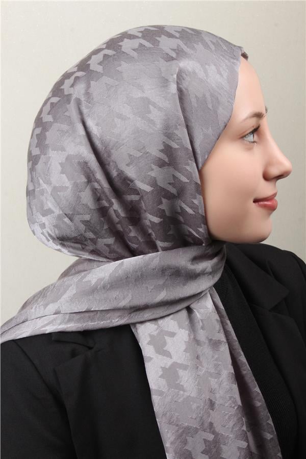 Pamuklu Jakar Şal 4110-10 Gri