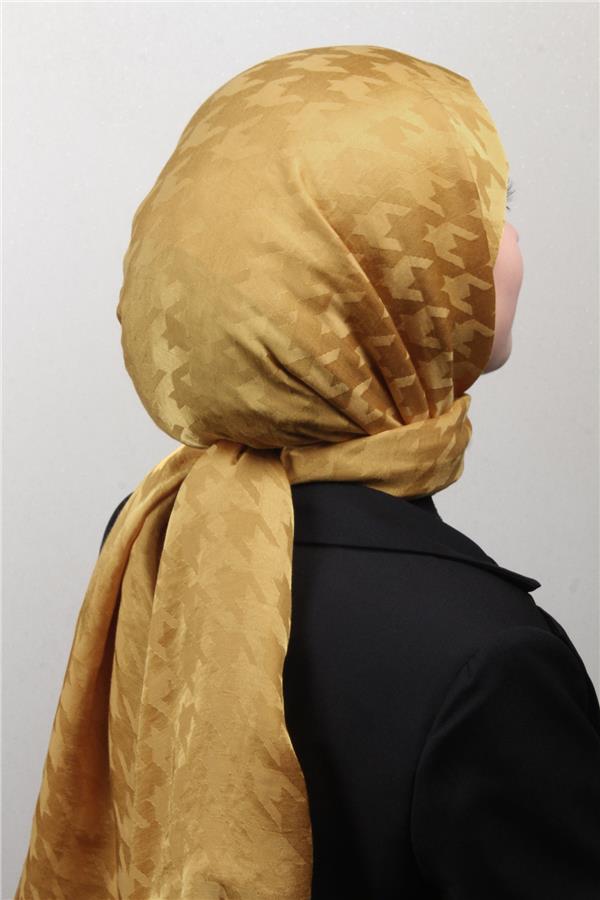 Pamuklu Jakar Şal 4110-12 Hardal