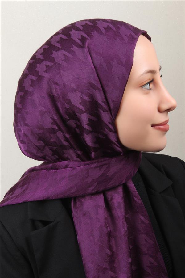 Pamuklu Jakar Şal 4110-13 Mor