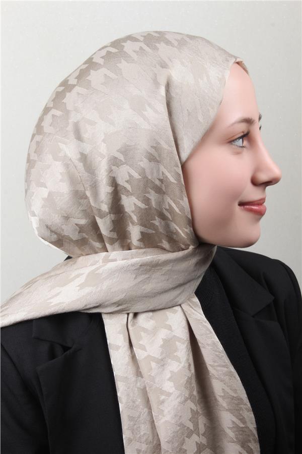 Pamuklu Jakar Şal 4110-17 Taş