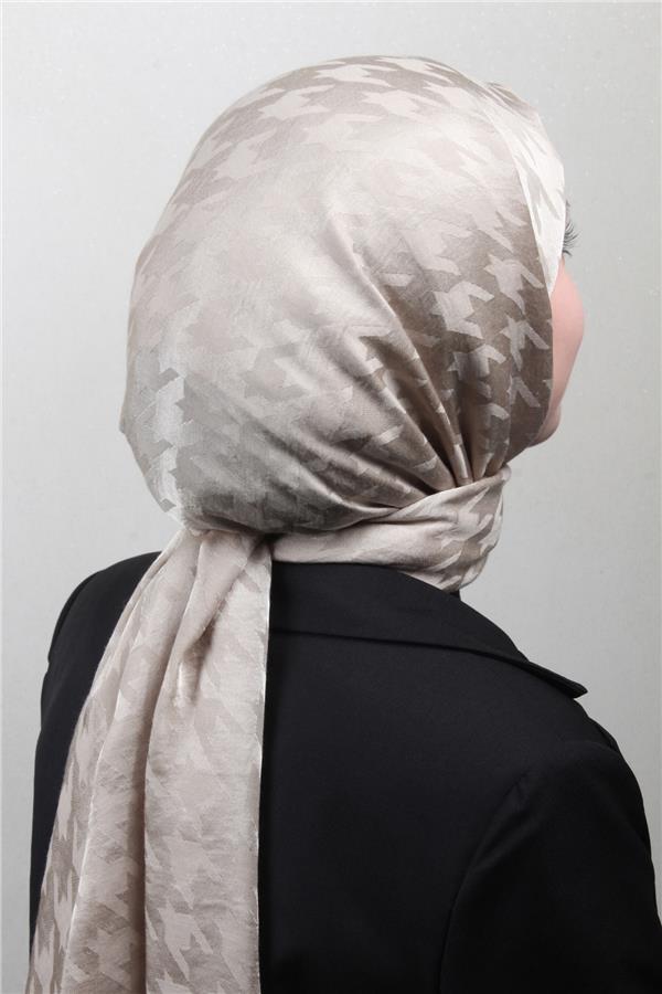 Pamuklu Jakar Şal 4110-17 Taş