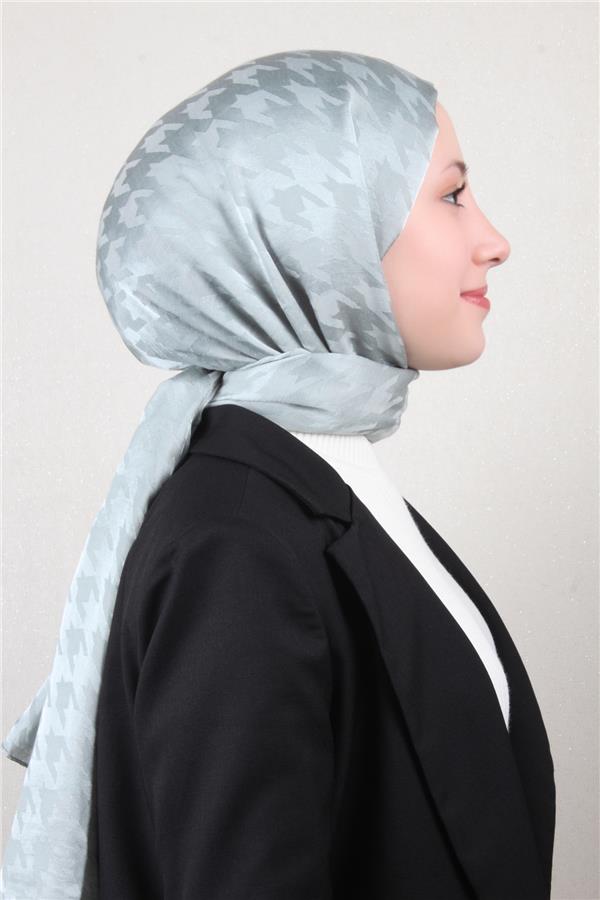Pamuklu Jakar Şal 4110-18 Su Mavisi