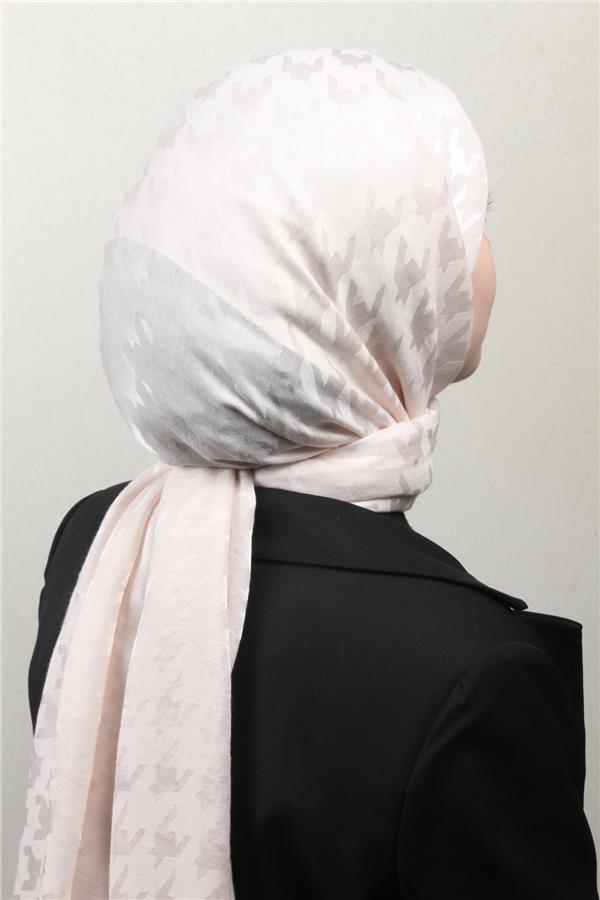 Pamuklu Jakar Şal 4110-5 Kemik