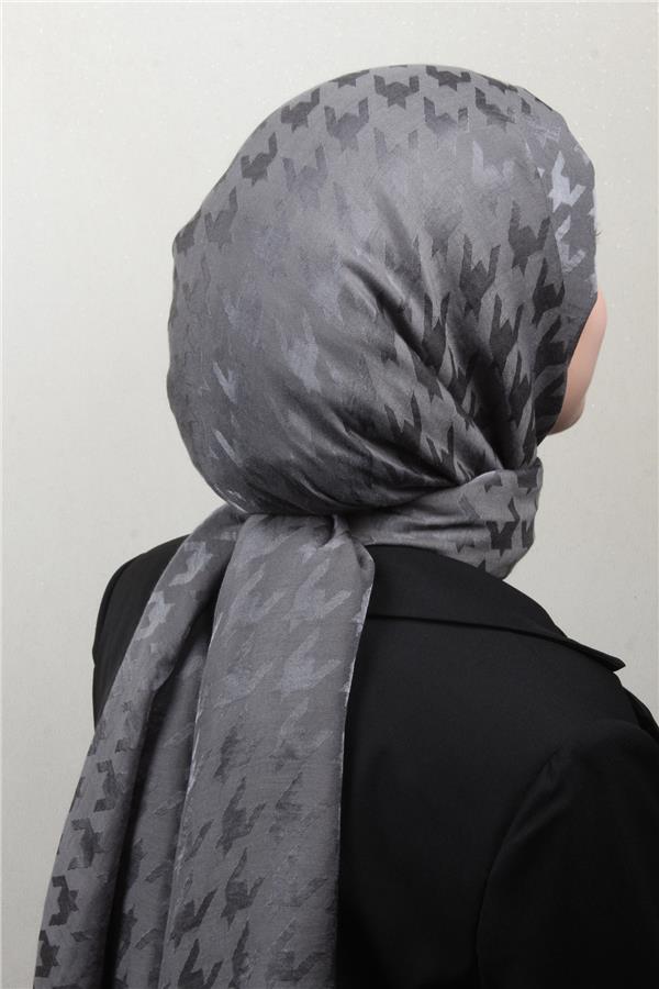 Pamuklu Jakar Şal 4110-6 Füme