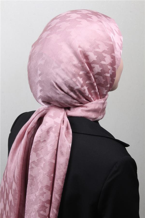 Pamuklu Jakar Şal 4110-8 Pudra