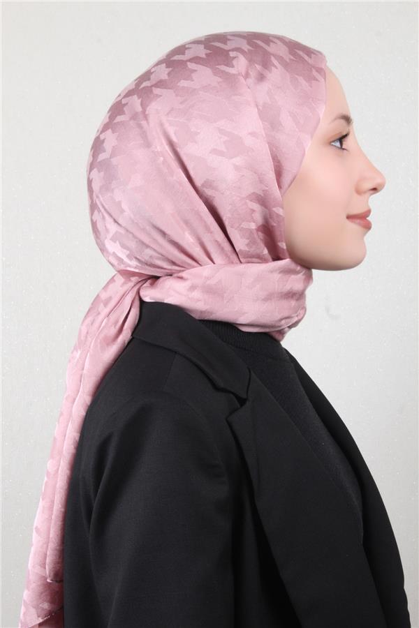 Pamuklu Jakar Şal 4110-8 Pudra