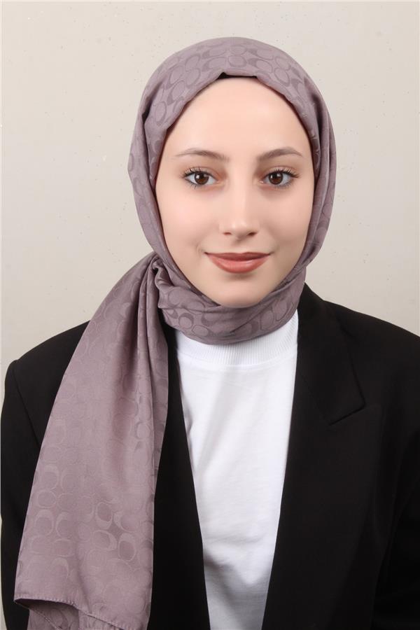 Pamuklu Jakar Şal 4113-10 Füme