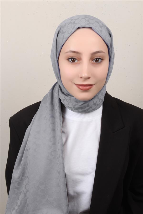 Pamuklu Jakar Şal 4113-14 Duman