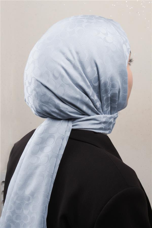 Pamuklu Jakar Şal 4113-15 Açık Gri