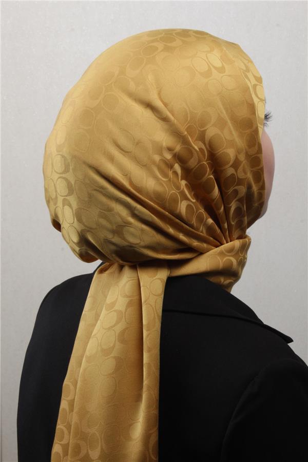 Pamuklu Jakar Şal 4113-16 Hardal