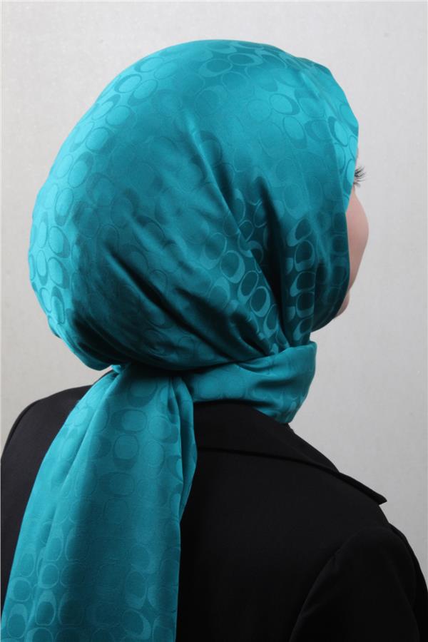 Pamuklu Jakar Şal 4113-20 Turkuaz