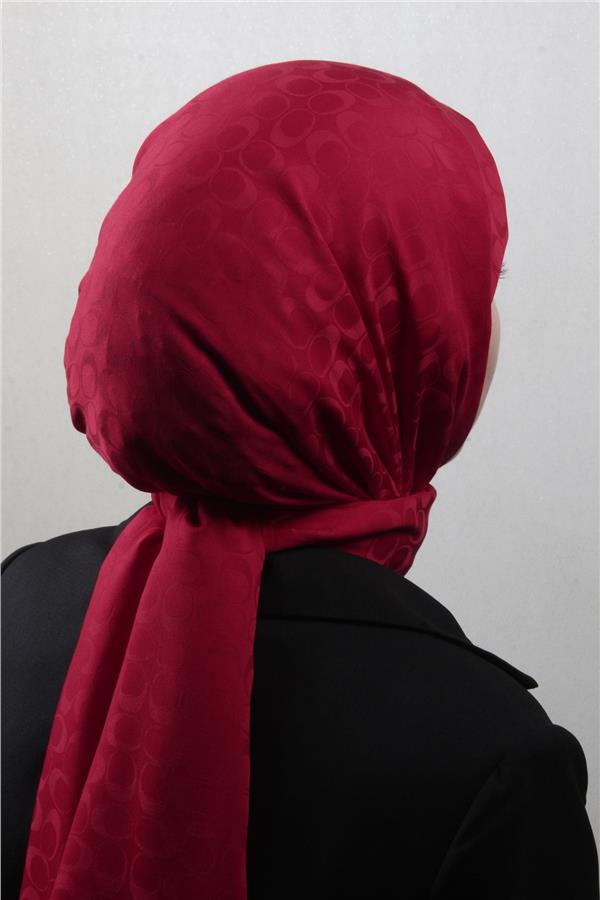 Pamuklu Jakar Şal 4113-23 Kırmızı