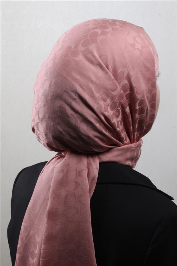 Pamuklu Jakar Şal 4113-28 Pudra