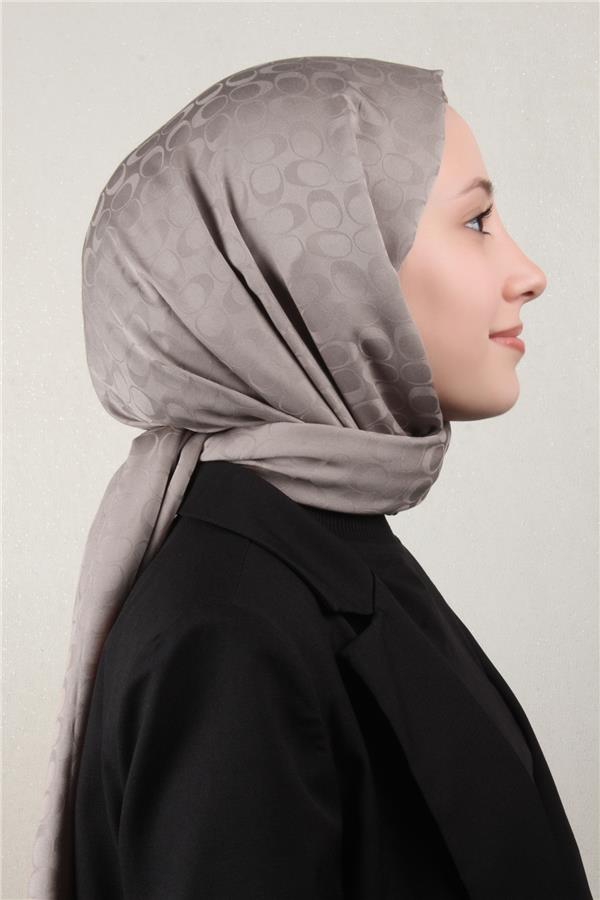 Pamuklu Jakar Şal 4113-29 Vizon