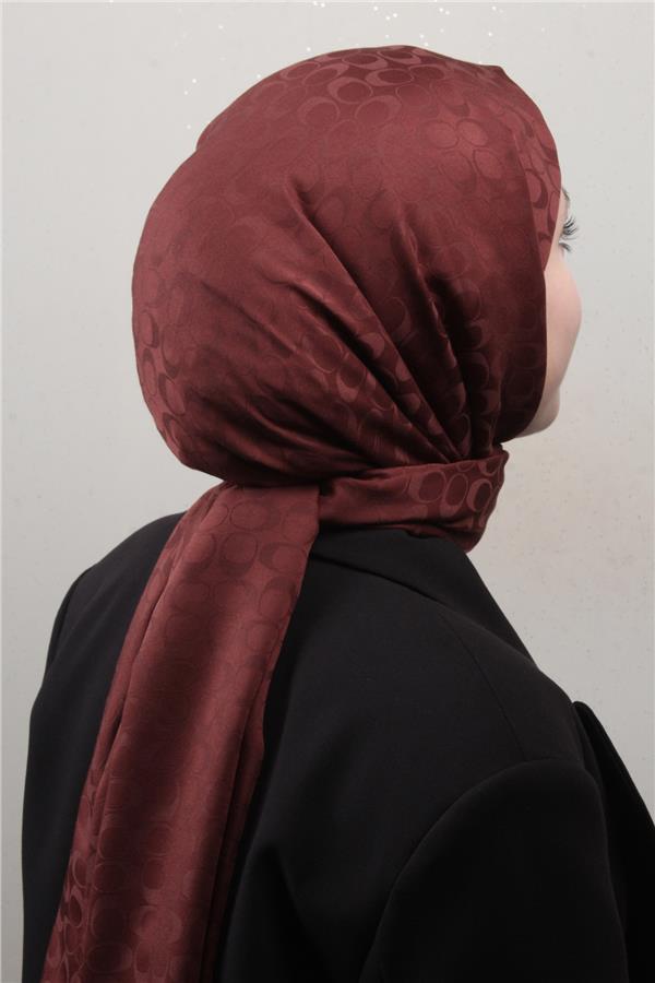 Pamuklu Jakar Şal 4113-3 Acı Kahve