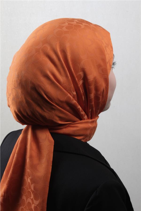Pamuklu Jakar Şal 4113-31 Turuncu
