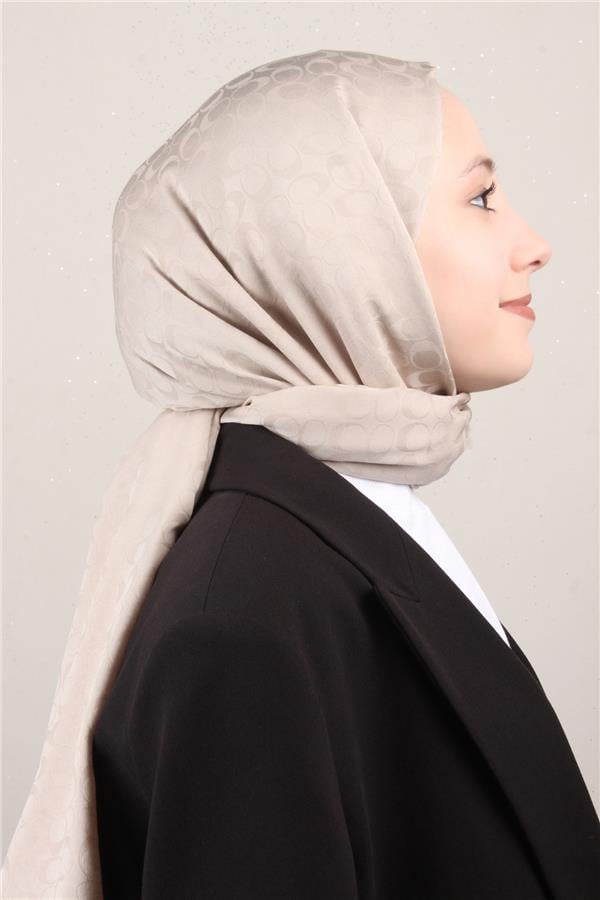 Pamuklu Jakar Şal 4113-5 Taş