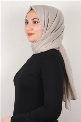 Pamuklu Pıt Pıt Şal 3092-36 Taş