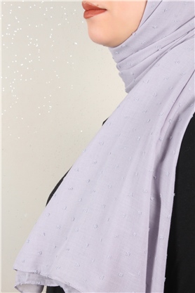 Pamuklu Pıt Pıt Şal 3092-38 Buzul