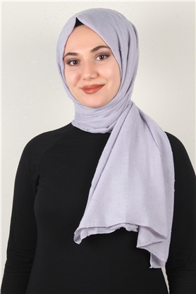 Pamuklu Pıt Pıt Şal 3092-38 Buzul