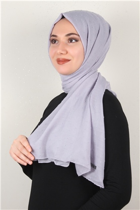 Pamuklu Pıt Pıt Şal 3092-38 Buzul