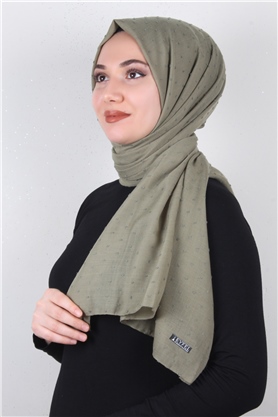 Pamuklu Pıt Pıt Şal 3092-42 Çağla