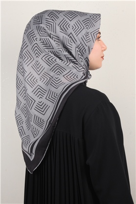 Pamuklu Soft Eşarp 3300-5 Füme