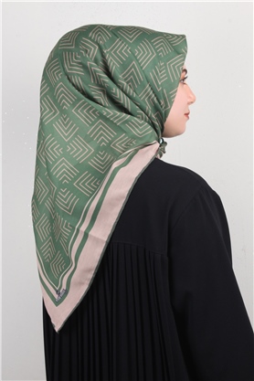 Pamuklu Soft Eşarp 3300-6 Yeşil