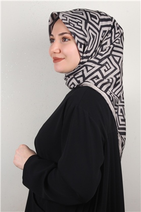 Pamuklu Soft Eşarp 3301-2 Taş