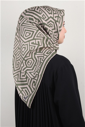 Pamuklu Soft Eşarp 3301-4 Yeşil