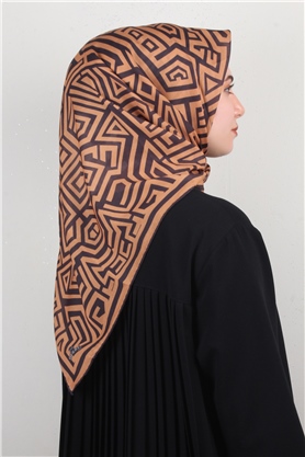 Pamuklu Soft Eşarp 3301-5 Bal Kabağı